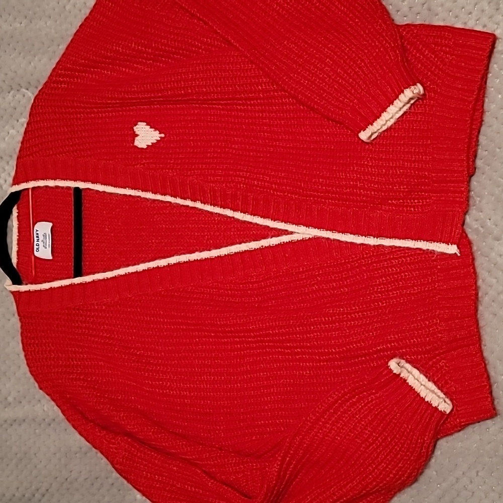 Old navy heart cardigan sweater Sz-xl